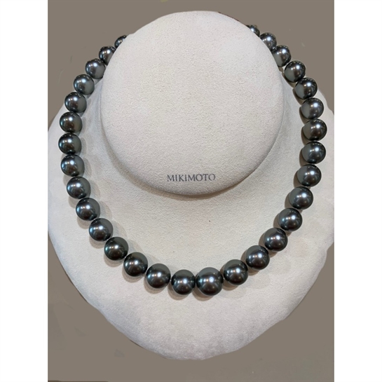 Mikimoto - FILO PERLE SOUTH SEA BLACK ED ORO GIALLO